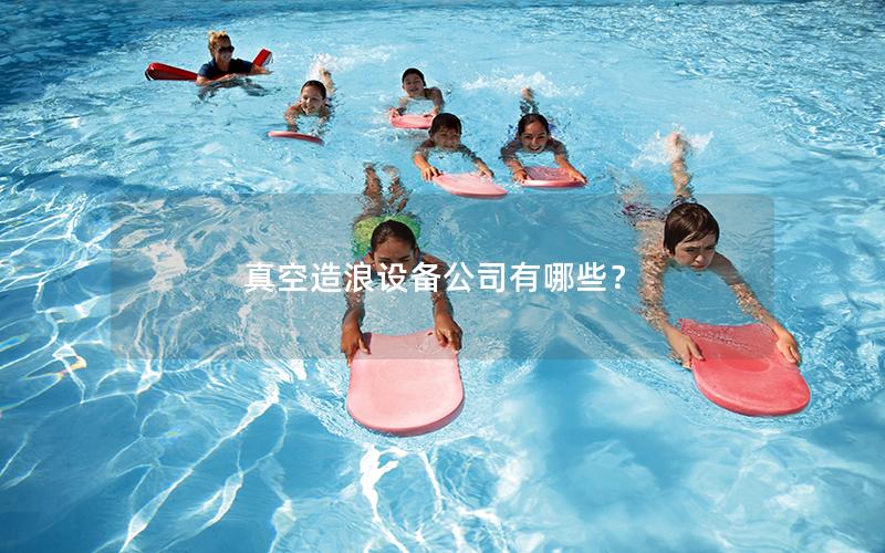 真空造浪設備公司有哪些？